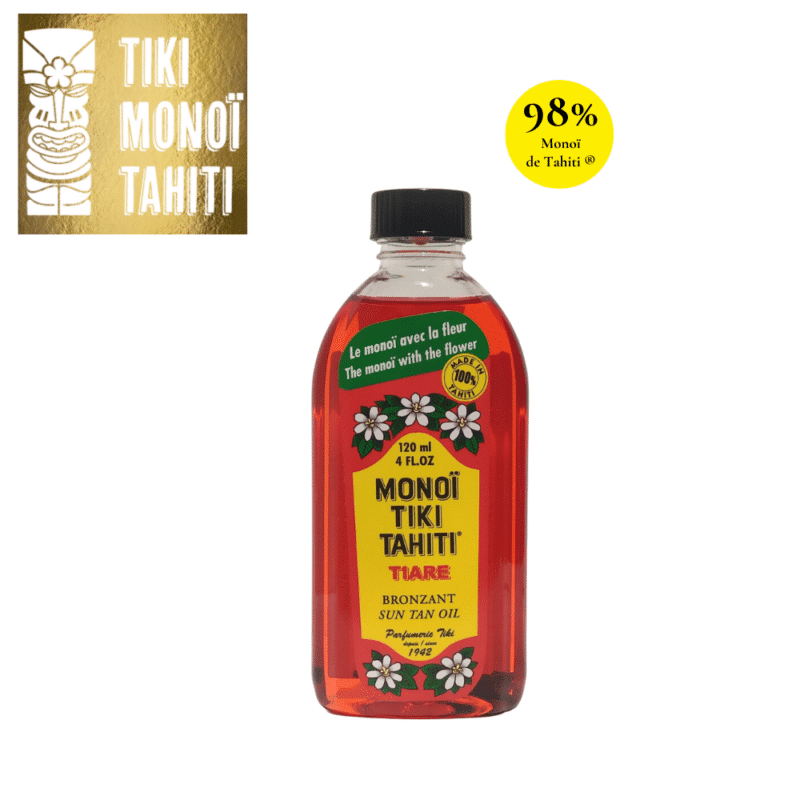 Monoï de tahiti® bronzant parfumé à la fleur de Tiaré, TIKI Monoï Tahiti