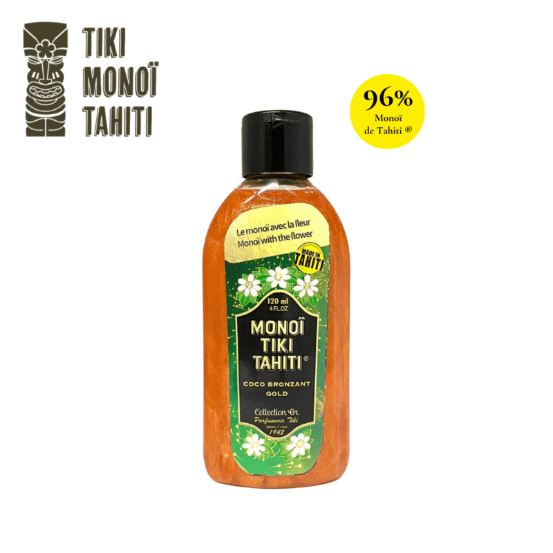 Monoï de tahiti® bronzant pailleté parfumé Coco gold TIKI Monoï Tahiti